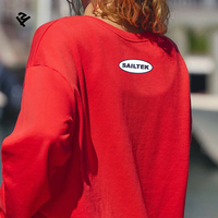Ensemble 2 pièces pour femmes, streetwear d'été, sweat-shirt et short surdimensionnés, ensemble décontracté rouge, ensemble de survêtement court