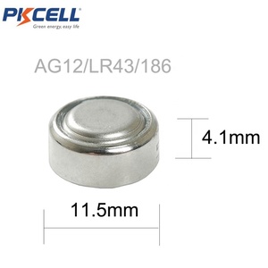 Alkaline Nút Di Động 1.5V Ag12 <span class=keywords><strong>Lr43</strong></span> 186 301 386 A76 L1142 Lr1142 Lr4 100MAh Watch Pin Ag - Product Image 2