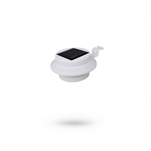 Lampe solaire de jardin en plastique blanc, petite, à LED, à fixation murale, durable, IP65, garantie de 2 ans - Product Image 1