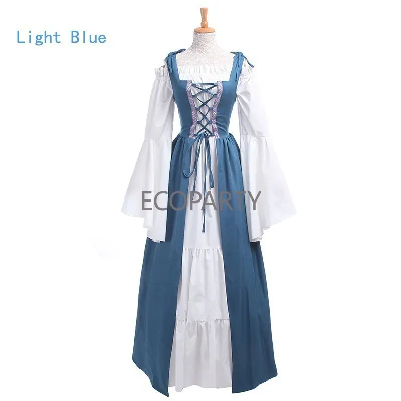 Ecoaparty Victoria Hy Lạp Nữ Thần Retro trung cổ trang phục halloween lễ hội Công Chúa Thời Trung Cổ cosplay trang phục