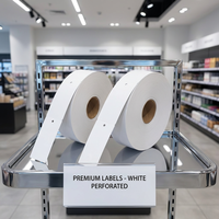 Étiquettes en carton vierges imprimables de haute qualité 250g en rouleau pour vêtements, chaussettes et chaussures avec logo personnalisé
