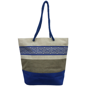 <b>Large</b> Fancy Jute Beach <b>Shoulder</b> <b>Bag</b> with Nice Fashionable Printing Manufacturer in India Kolkata West-Bangla - Product Image 1