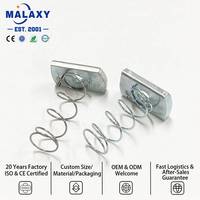 Mur Baut Penyangga MALAXY M6-M20 Baja Tahan Karat 316 A4-80 Berlapis Seng Pemasok OEM ODM untuk Penyangga Pipa Industri Mur Saluran Pegas