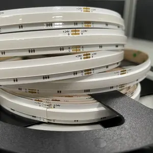 DC24V COB RGB LED Strip Dotless Spot Gratis RGB COB Led Tape Cahaya RGB Warna Berubah DC24V RGBW COB FOB 15 W/m 75W Per Roll