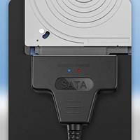 Cable adaptador SATA a USB 3.0 tipo C para disco duro externo de 2,5" y 3,5" con fuente de alimentación UASP.