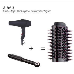 Brosse sèche-cheveux infrarouge à ions négatifs avec concentrateur et diffuseur, styler électrique pour cheveux lisses - Product Image 2