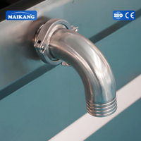 Grondige vuilopruiming, zware, food-grade rotatiewasinstallatie met robuust frame, voor vis- en groentefabrieken