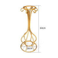 Wedding Props Iron Art Floral Ware Creative Ornaments Decorations Geometric Tables Road Guidance Metal Flower Holder Stand