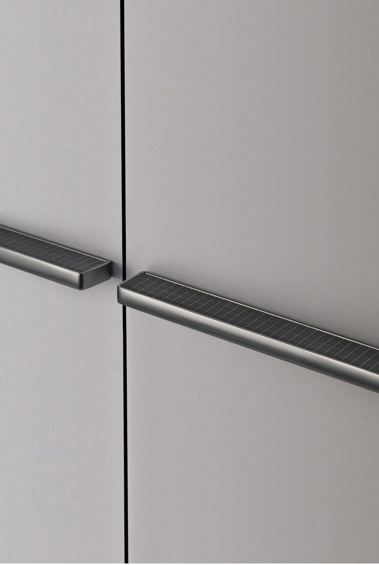 EADER Kitchen handle gray light luxury zinc alloy modern simple cabinet drawer handle