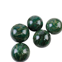 Sphère de cristal naturel vert fantôme, boule verte africaine, minéral brut pour la décoration de salon, bureau, maison, ornement