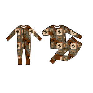 0-8T Bio-Western-Bambus Baby-Strampler Großhandel Kleinkinder Jungen und Mädchen Jumpsuits Baby-Bodys Rompers - Product Image 2