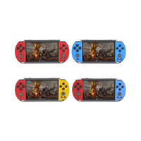 Console de jeu portable X7 avec grand écran HD de 5,1 pouces, carte mémoire intégrée de 8 Go, 15 000 jeux, fonction de recherche de jeux d'arcade PS1