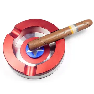 AS11a001 Biểu Tượng Tùy Chỉnh Thiết Kế Thời Trang Đa Năng Cigar Gạt Tàn Hợp Kim Nhôm Vòng Sang Trọng Gạt Tàn Hút Phụ Kiện