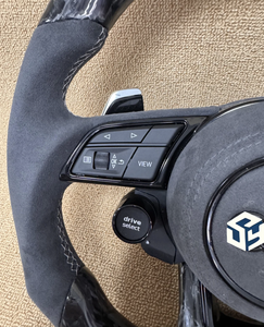 Convient pour Audi A3 A4 B9 A5 RS3 RS4 RS5 <span class=keywords><strong>S3</strong></span> S4 S5 S6 S7 A1 A7 A8 B9 B8.5 B8 A6 R8 TT RS6 Q5 LED Volant complet en fibre de carbone - Product Image 6