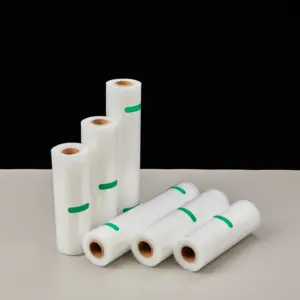 Sacchetto sottovuoto goffrato 15x25 bpa libera goffratura sottovuoto sacchetti rotolo per il vuoto sigillante sacchetto di plastica