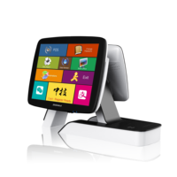 Sistem POS Layar Sentuh All-in-One ZHONGJI Windows Intel CPU Bluetooth/Wi-Fi Pemindai Kode QR Printer Internal Mesin Kasir