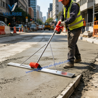 Elektrischer Akku-Betonrüttler mit Lithium-Akku, 1-2m Nivelliergerät für Zementpflaster, Poliermaschine mit Einzelmotor