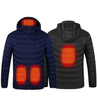 Veste chauffante rembourrée pour homme, rechargeable par USB, taille 6XL, pour la chasse et le camping en plein air, avec batterie externe intégrée – Offre Spéciale Hiver
