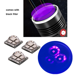 3 LED High Power 365nm UV Flashlight Detector Money Pet Stains Ore <strong>ID</strong> Work Marker USB Rechargeable Checker <strong>Torch</strong> - Product Image 4