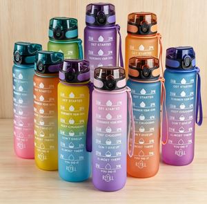 Custom Logo Popular Gym Sports Clear <b>Plastic</b> Water Bottle With Time Marker Measurements for Adults - Product Image 5