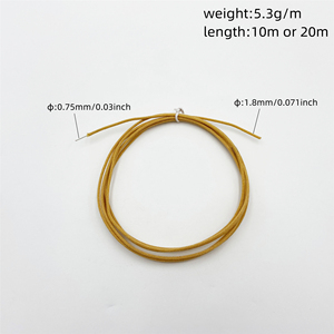 Câble de connexion vintage en coton tressé <span class=keywords><strong>à</strong></span> double revêtement cuivre 22AWG pour micro de guitare électrique <span class=keywords><strong>à</strong></span> bobine simple - Product Image 2