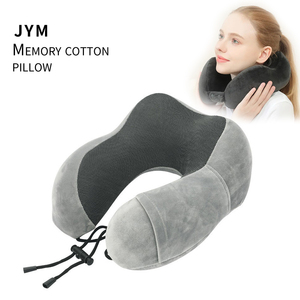 Jiyimei YM-U202-3 vente en gros <span class=keywords><strong>pas</strong></span> <span class=keywords><strong>cher</strong></span> doux en forme de U voiture cou oreiller mémoire mousse voyage cou oreiller pour <span class=keywords><strong>vol</strong></span> dormir confortable - Product Image 2
