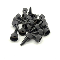Bouchon de bouche en plastique noir 18/410 20/410 24/410 28/410 couvercle de bec avec couvercle torsadé à longue buse pour bouteille d'huile de colle