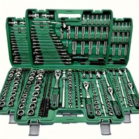 Ensemble d'outils de mécanicien professionnel GOF 216 pièces en acier au chrome-vanadium, clés à cliquet, tournevis durables, réparation automobile manuelle