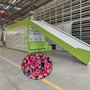 Machine de séchage à bande maillée continue pour fleurs, séchoir à bande maillée pour roses, machine de séchage à bande maillée pour plantes - Product Image 1