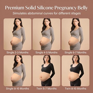 XINXINMEI Nouvelle Génération Ventre de Simulation 100% Silicone Sans Peau, Effet Peau Claire, pour Femmes Enceintes, Porteurs et Accessoires <span class=keywords><strong>Photo</strong></span> - Product Image 4