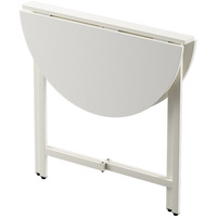 Table à manger pliante portable en chêne, table de cuisine multifonctionnelle, design circulaire peu encombrant, mobilier de restaurant assemblé