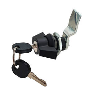 Serrure à cylindre Bangsuo en alliage de zinc noir 20,1 mm pour épaisseur de <span class=keywords><strong>porte</strong></span> de <span class=keywords><strong>camping</strong></span>-<span class=keywords><strong>car</strong></span>, caravane, remorque, accessoires de voyage - Product Image 1