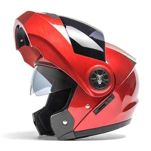 Material ABS de alta calidad, nuevo casco de motocicleta de cara semiabierta de tamaño XL a la <span class=keywords><strong>moda</strong></span> con estilo abatible seguro de doble visera - Product Image 3