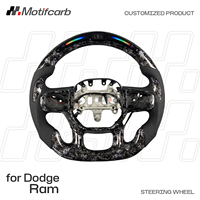 Volant en fibre de carbone personnalisé avec affichage LED intelligent du régime moteur pour Dodge Ram 1500 TRX Rebel X Big Horn 4x4 2500 3500 2021-2026