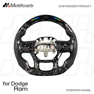 Volante Deportivo de Fibra de Carbono con Pantalla LED Inteligente Personalizada para Dodge Ram 1500 TRX Rebel X Big Horn 4x4 2500 3500 2021-2026 - Product Image 2