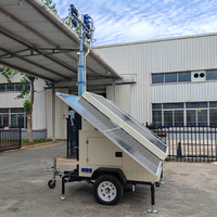 Tour d'éclairage mobile solaire d'urgence pour usage extérieur, tour d'éclairage solaire LED