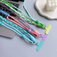 Cordon long pour iPhone 17 Pro, porte-clés croisé, cordon de suspension pour téléphone, cordon tressé coloré, chaîne universelle anti-perte