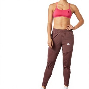 Women's High Waist Skinny Full Length Sporty Pencil <b>Pants</b> With Pockets Breathable Spandex Polyester Elastic Waist Solid Color - Product Image 1