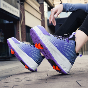 Chaussures <span class=keywords><strong>à</strong></span> <span class=keywords><strong>roulettes</strong></span> automatiques déformables 2 en 1 <span class=keywords><strong>Patins</strong></span> <span class=keywords><strong>à</strong></span> <span class=keywords><strong>roulettes</strong></span> <span class=keywords><strong>amovibles</strong></span> Patinage - Product Image 4