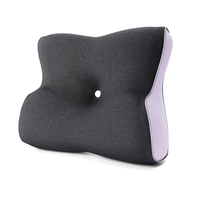 Vente en gros violet petit mini oreiller personnalisé rebond du cou amovible lavable couverture mini sieste de voyage oreiller en mousse à mémoire de forme
