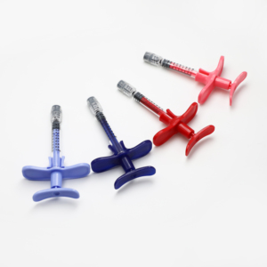 Seringue en verre cosmétique colorée de 1 ml (1 <span class=keywords><strong>cc</strong></span>) avec poignée ergonomique pour acide hyaluronique et produits de comblement - Product Image 1