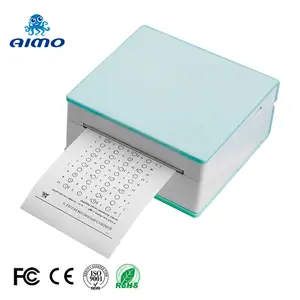 Impresora térmica portátil para fotos, Mini impresora térmica portátil con etiqueta adhesiva de tarjeta de mano, diente azul, fabricante M02