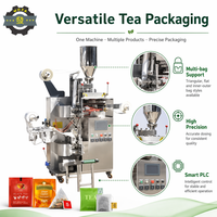 Machine d'emballage multifonctionnelle automatique pour sachets de thé et granulés de café, avec fonction d'enroulement et entraînement motorisé, haute précision, qualité alimentaire