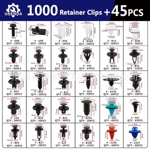 Fixations automobiles 1000 pièces en boîte, rivets et clips de pare-chocs en nylon, 30 tailles pour réparation et remplacement automobile - Product Image 3
