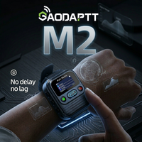 Radio bidirectionnelle portable sans fil GaodaPTT 4G POC Walkie Talkie M2 avec bracelet, prise en charge OEM, couverture mondiale illimitée, interphone