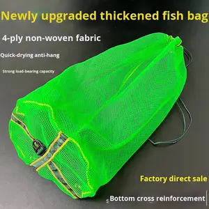 Bolsa de Red para Peces de Agua Dulce, Portátil, Mini, Simple, con Fondo Antiexplosión, Conveniente, Verde, para Protección de Carpas - Product Image 5