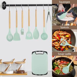 19pcs Eco-Friendly Silicone Cooking Utensils Set with Stainless Steel Hand Grip-Wholesale <b>Kitchen</b> <b>Accessories</b> - Product Image 2