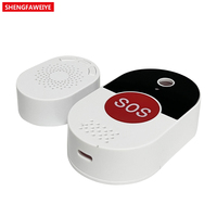 Bouton d'urgence SOS personnalisable, téléavertisseur sans fil à une touche avec boîtier en plastique ABS pour aide à distance