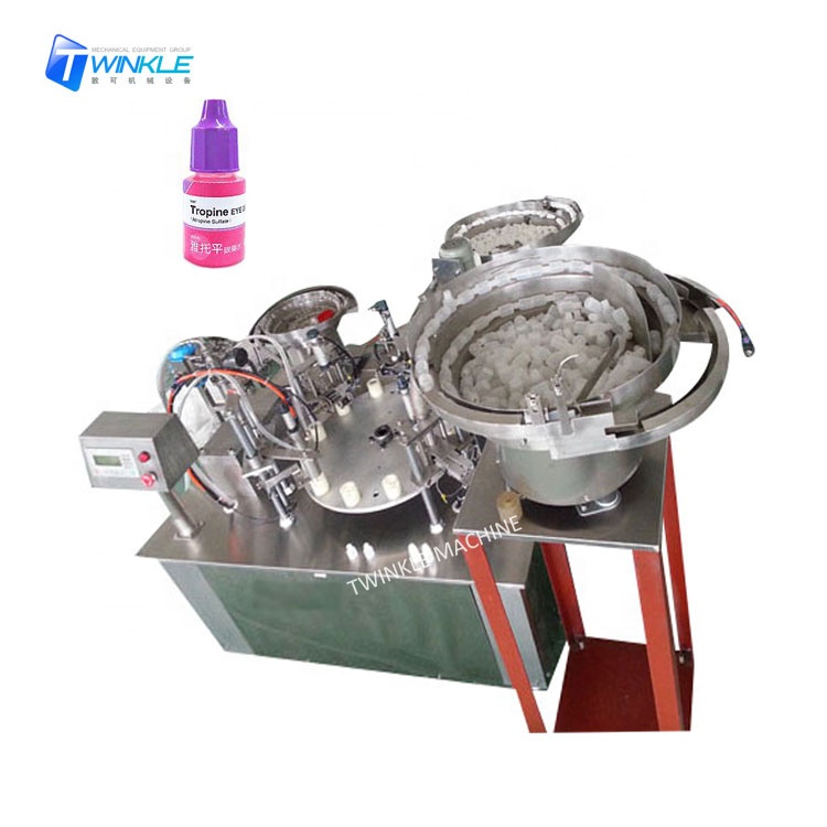 Машина для розлива и закупорки маслом эфирных электронных сигарет в маленькой бутылке