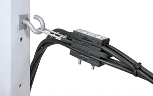 Collier de <span class=keywords><strong>suspension</strong></span> en <span class=keywords><strong>métal</strong></span> et plastique OPGW pour ancrage aérien, ressorts robustes, système de mesure métrique, connexion noire YOJIU - Product Image 3